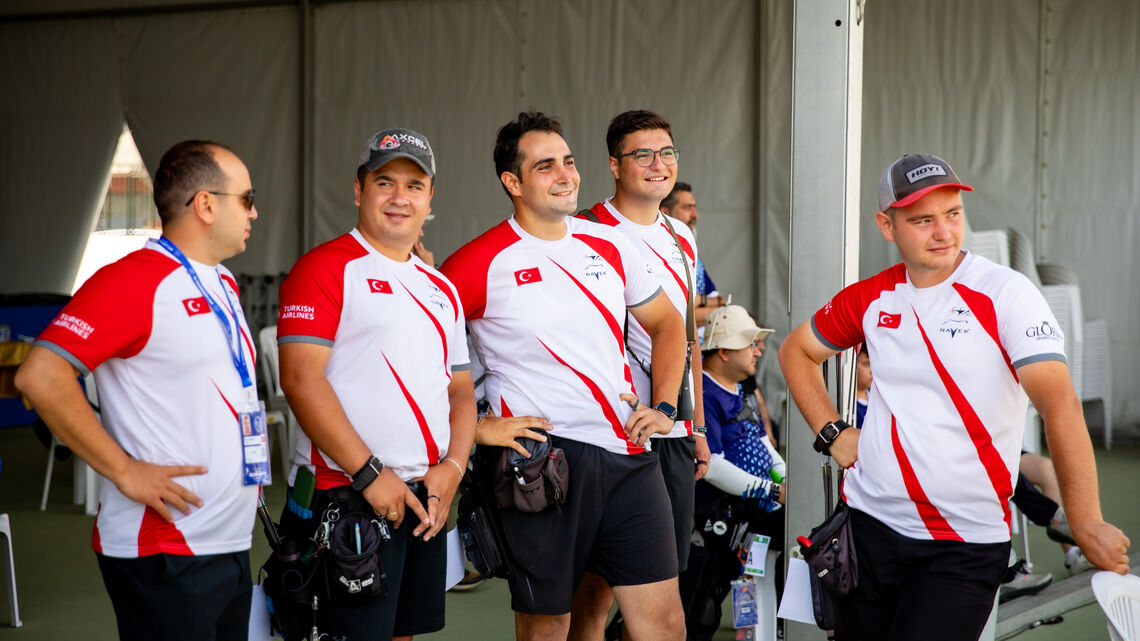 Members of the Turkish archery team.