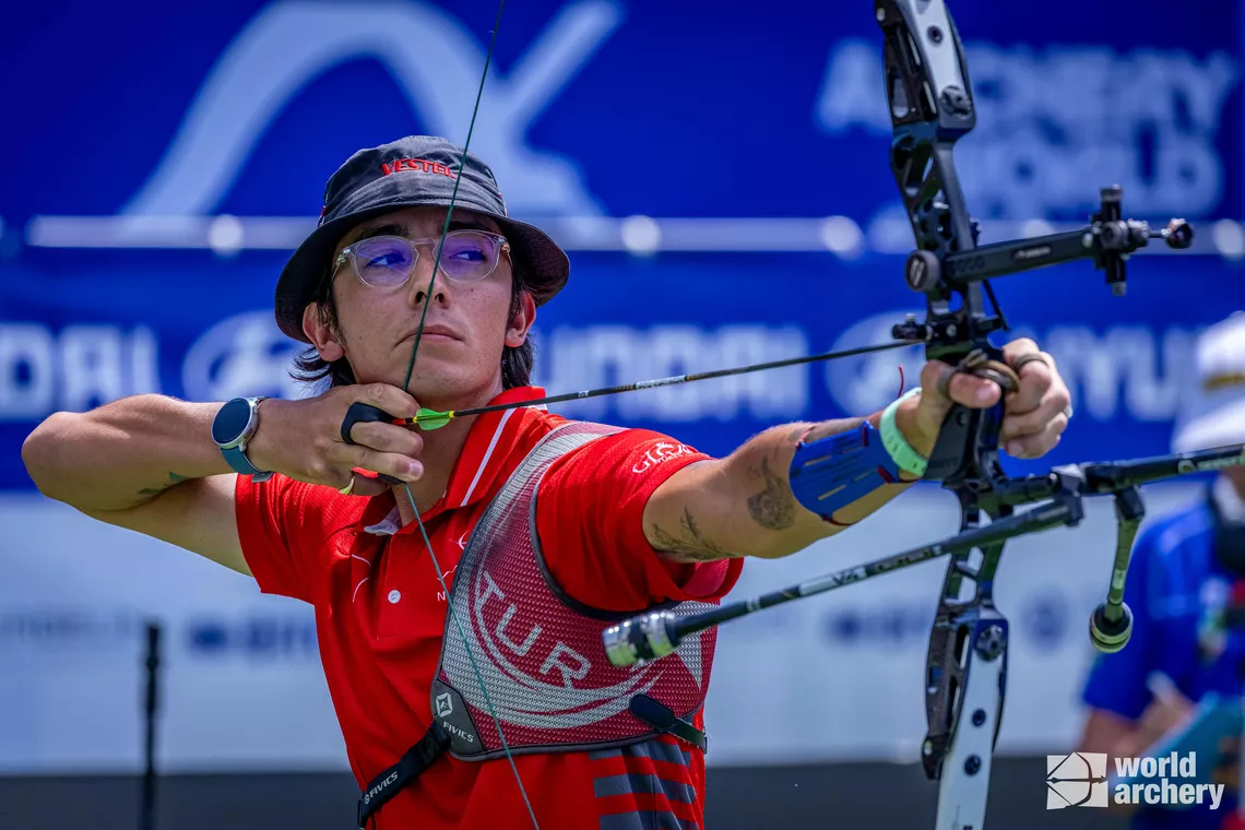 An athlete in action