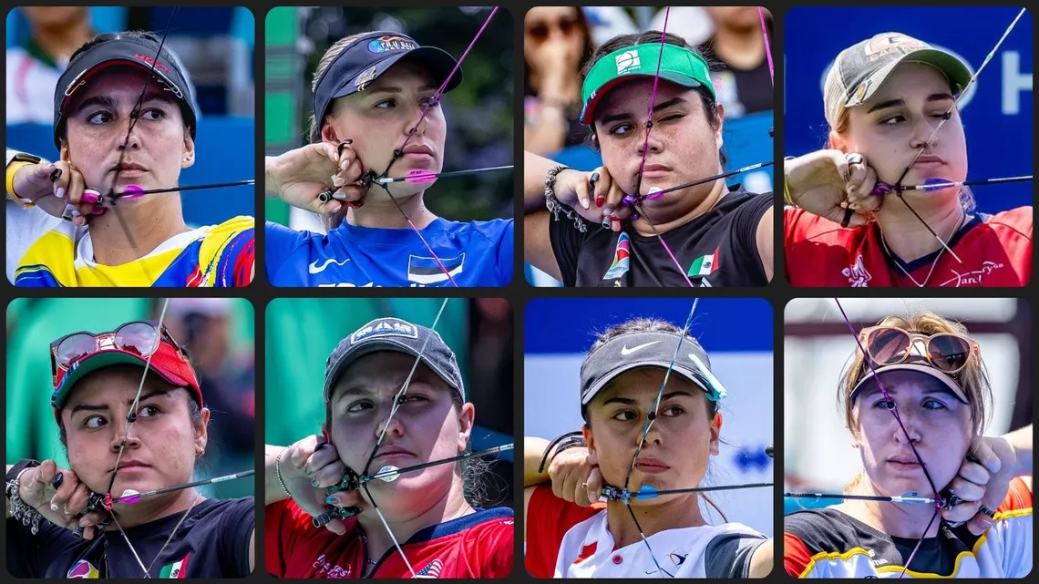 Compound women line-up for Saltillo 2026 Hyundai Archery World Cup Final.