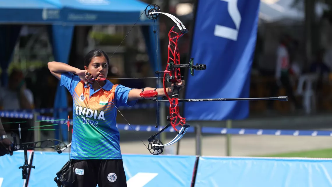An athlete in action
