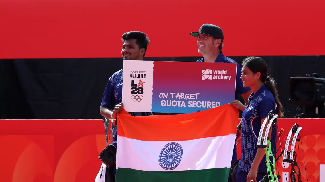 Chikitha Taniparthi and Sahil Rajesh Jadhav won the first ever compound Olympic quota.