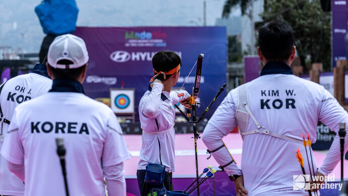 Korea's recurve men at Medellin 2022