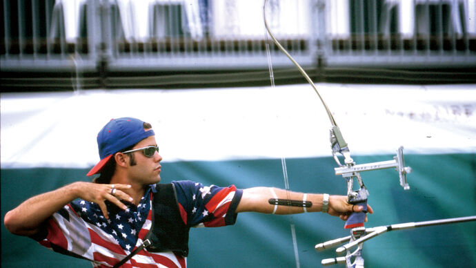 Justin Huish at the Atlanta 1996 Olympic Games.