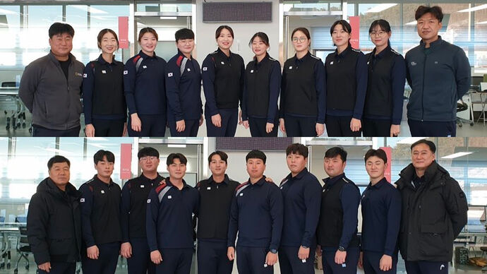 Korea’s recurve winter training squad for 2022-23.