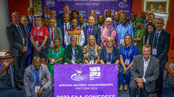 Delegates at World Archery Africa Congress in 2022.