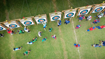 Targets from above at the 2019 Pan Am Championships in Medellin.