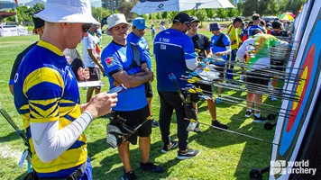 Archers at the 2022 Pan Am Championships.