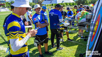 Archers at the 2022 Pan Am Championships.