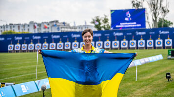 Anastasia Pavlova at the 2023 European Games.