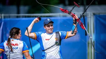 Spain celebrates winning Olympic places in Krakow.