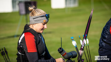 Katharina Bauer at the Grand Prix in Lilleshall.