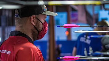 Mike Schloesser at the Sud de France – Nimes Archery Tournament.