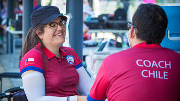 Mariana Zuniga during the Tokyo 2020 Paralympic Games.