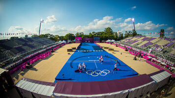 The archery arena at the Tokyo 2020 Olympic Games.