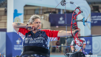 Lia Coryell at the worlds in Dubai.