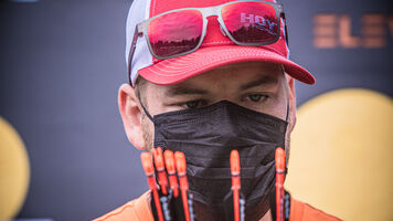 Mike Schloesser at the second stage of the Hyundai Archery World Cup in 2021.