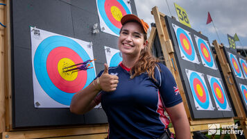 Ella Gibson qualifies top in Paris.