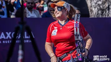 Ella Gibson celebrates in Tlaxcala.