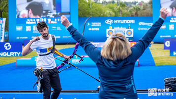 Dan Olaru wins first Hyundai Archery World Cup stage in Antalya.