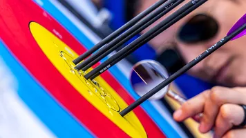 Arrows in a target.