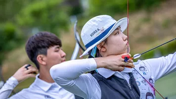 Korea practises ahead of the World Cup stage in Yecheon.