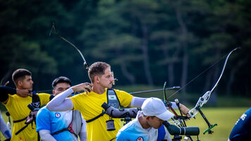 Marcus D’Almeida shoots during qualifying in Yecheon.