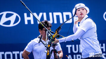 Lim Sihyeon shoots in the final in Yecheon.