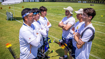 France and Korea men’s teams facing off in Antalya 2024.