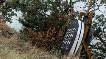A bunny target on the unmarked qualification course in Yankton.
