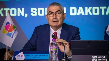Prof Dr Ugur Erdener at the 2021 World Archery Congress.