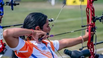 Sarita shoots during qualifying in Pilsen.