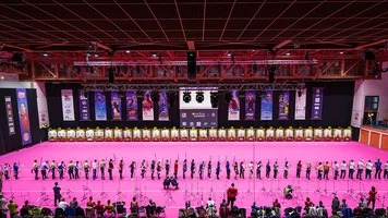The shooting line in Nimes.
