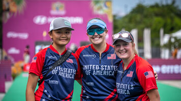 USA compound women’s mixed team winner of Medellin 2023.