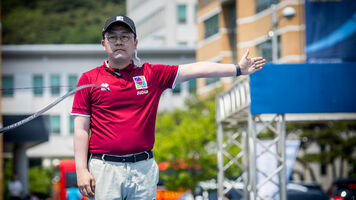 International judge serving at Gwangju 2022 Hyundai Archery World Cup.