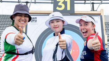 Lim Sihyeon of Korea smiles.