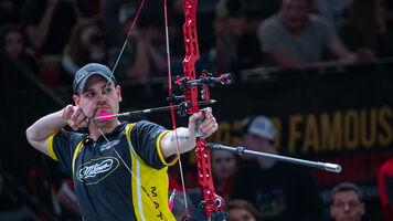 Chris Perkins shooting during the shootdown at the Vegas Shoot in 2020.