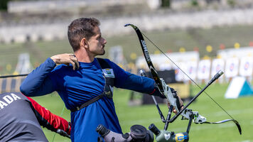 World number one Marcus D’Almeida into recurve men’s final eight in Berlin.