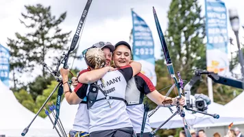 German recurve women win world title on home soil.