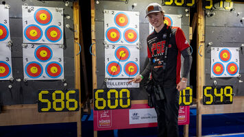 Mathias Fullerton shoots perfect qualifying in Nimes.