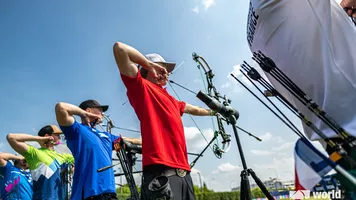 Warm-up range at Krakow 2023 European Games.