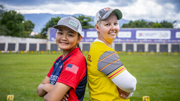 Liko Arreola and Sarah Prieels into final four at Medellin 2023.
