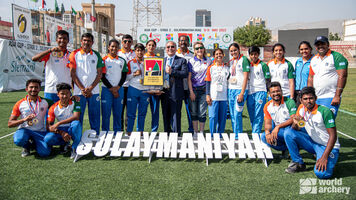 The Indian team at the Asia Cup in Iraq.
