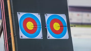 Targets at the world para championships.