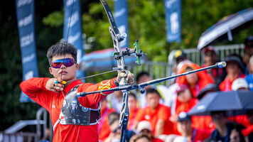 Li Zhongyuan leads recurve men’s Prize for Precision ranking after Shanghai stage.
