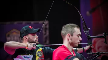 Felix Wieser shoots his way to gold at the Nimes Tournament in 2022.