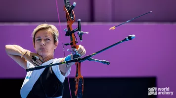 Evangelia Psarra in action at Tokyo 2020
