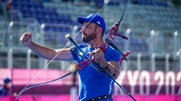 Mauro Nespoli at the Tokyo 2020 Olympic Games.