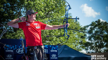 Austria's Nico Wiener in action at Yankton 2021