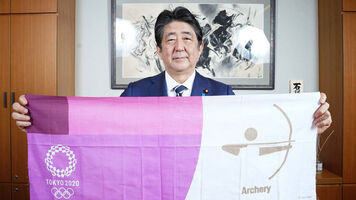 Abe Shinzo courtesy Satoshi Suga/Nikkan Sports.