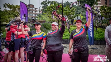 Colombia win compound women's team gold in Medellin